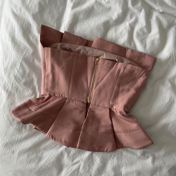 Dusty Rose Peplum Top - Picture 5 of 5